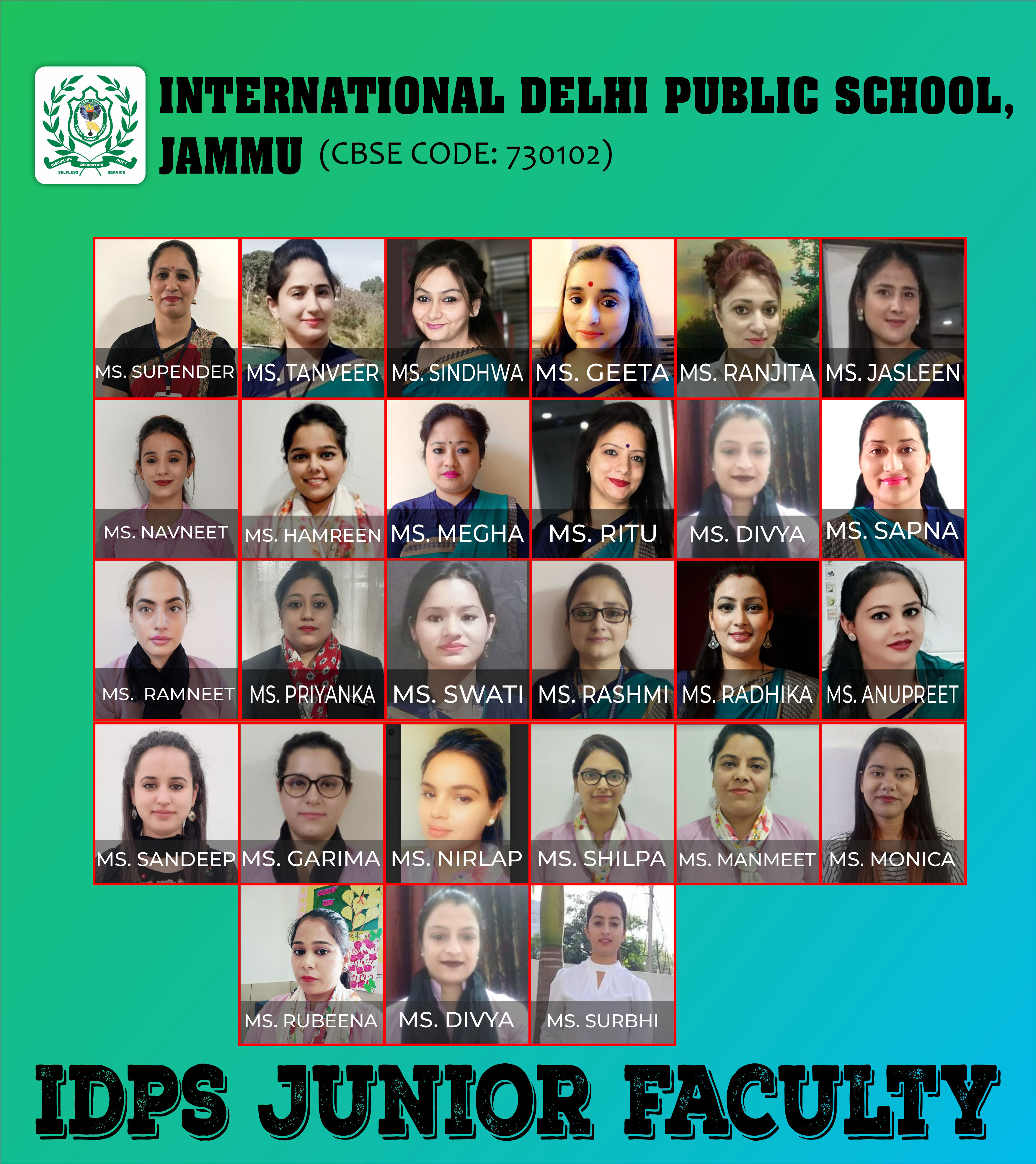 IDPS Junior Faculty