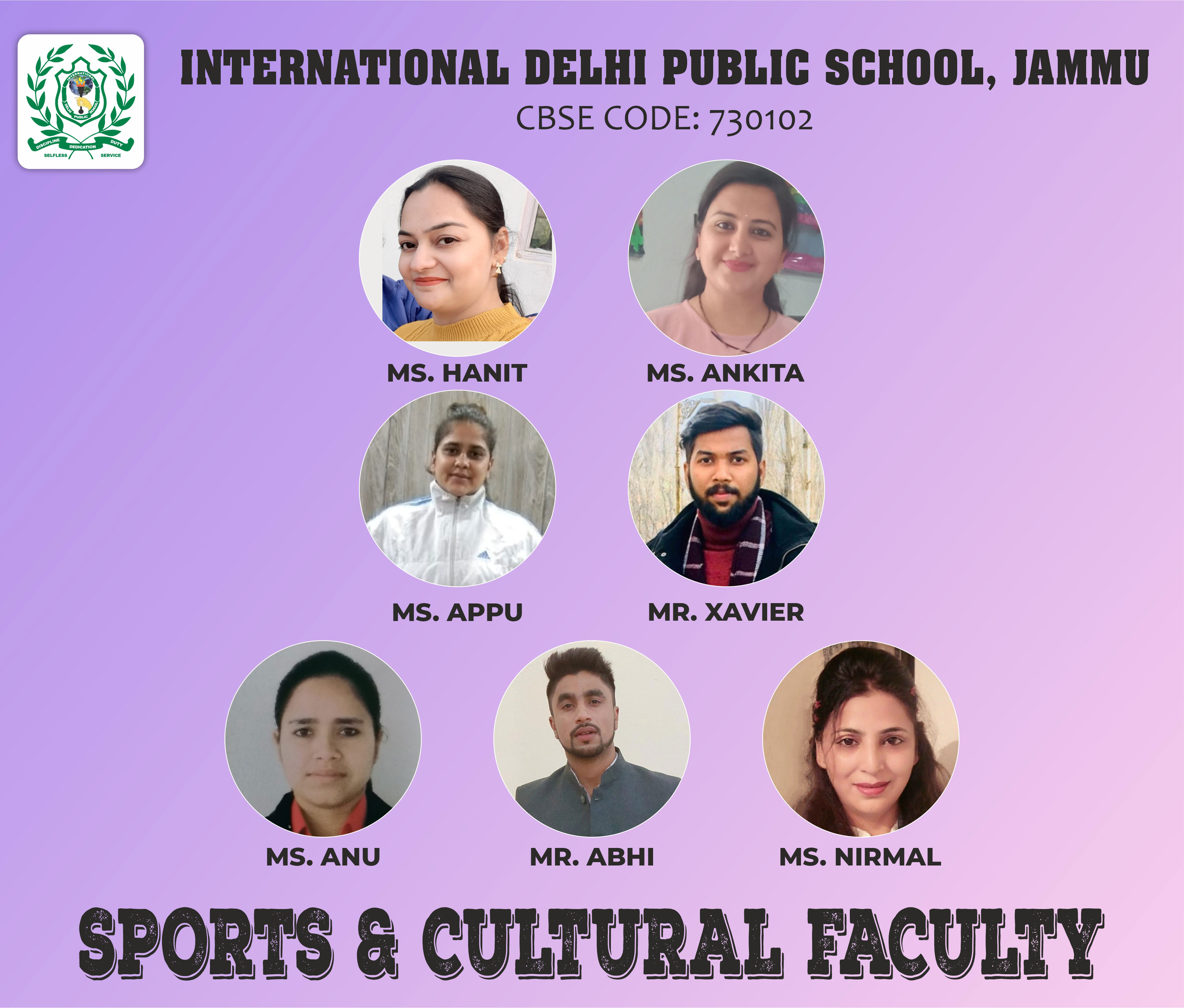 IDPS Sports and Cultural Faculty